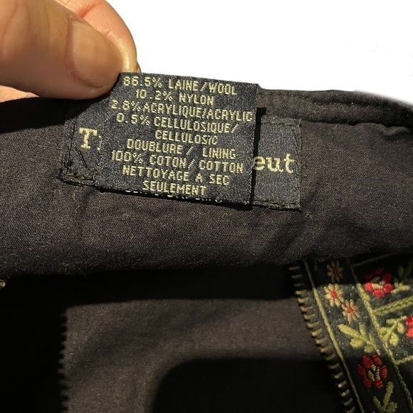 Wool Blend Folk Vest - Picture 7 of 10